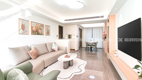 120m²現(xiàn)代奶油溫馨小家，我超愛|長(zhǎng)沙全屋整裝
